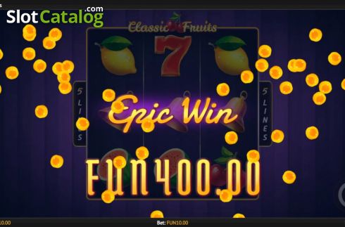 Скрин5. Classic Fruits слот