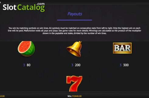 Скрин9. Classic Fruits слот