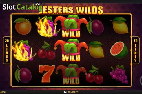 Скрин3. Jesters Wilds слот