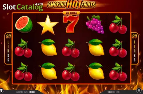 Скрин2. Smoking Hot Fruits 20 слот