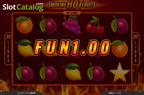 Скрин3. Smoking Hot Fruits 20 слот