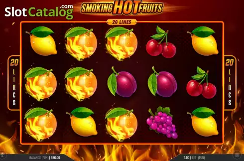 Скрин6. Smoking Hot Fruits 20 слот