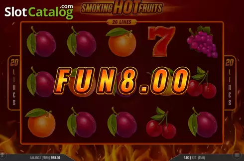 Скрин8. Smoking Hot Fruits 20 слот