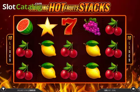 Скрин2. Smoking Hot Fruits Stacks слот