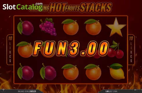 Скрин3. Smoking Hot Fruits Stacks слот