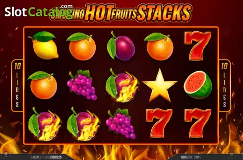 Скрин4. Smoking Hot Fruits Stacks слот