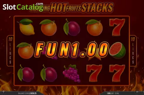 Скрин5. Smoking Hot Fruits Stacks слот