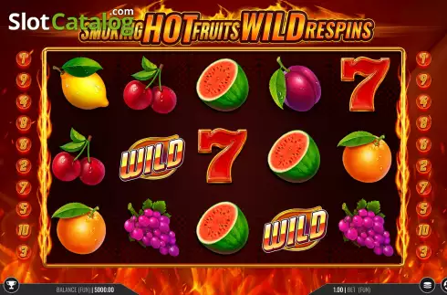 Скрин2. Smoking Hot Fruits Wild Respins слот