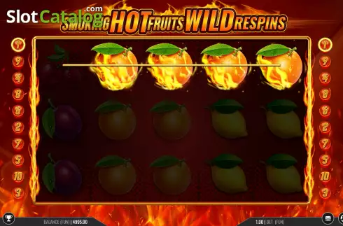 Скрин4. Smoking Hot Fruits Wild Respins слот