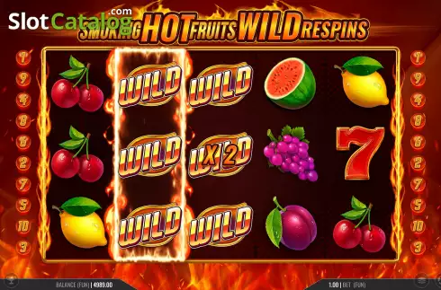 Скрин5. Smoking Hot Fruits Wild Respins слот