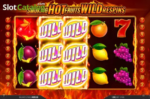 Скрин6. Smoking Hot Fruits Wild Respins слот