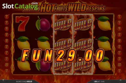 Скрин7. Smoking Hot Fruits Wild Respins слот