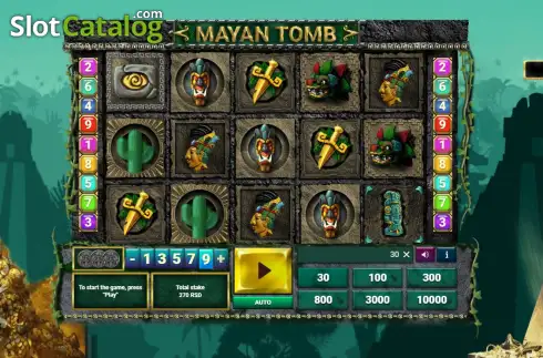 Скрин2. Mayan Tomb слот