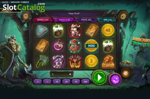 Скрин2. Midgard Zombies слот