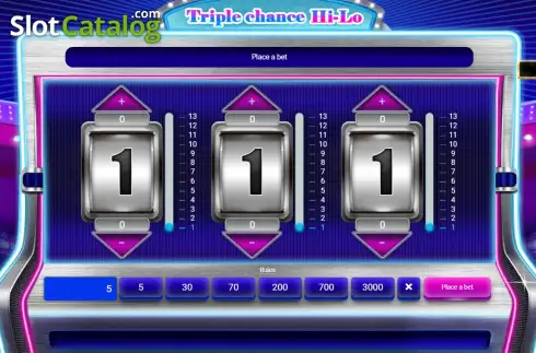 Скрин2. Hi-lo Triple Chance слот