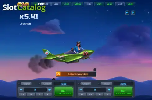 Скрин3. Air Crash слот