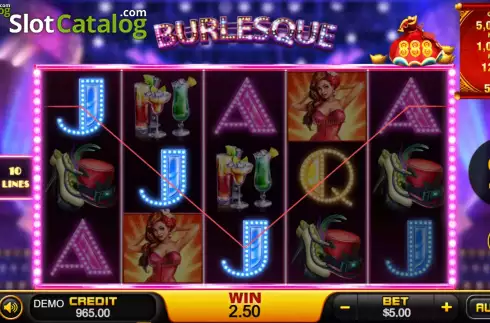 Скрин3. Burlesque (PlayStar) слот