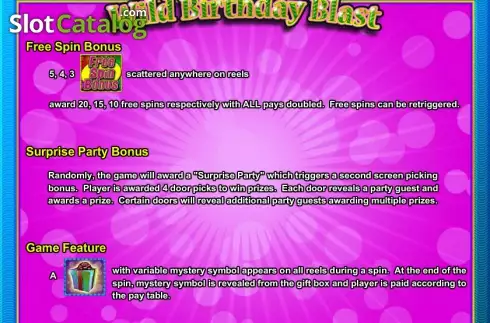 Скрин7. Wild Birthday Blast слот