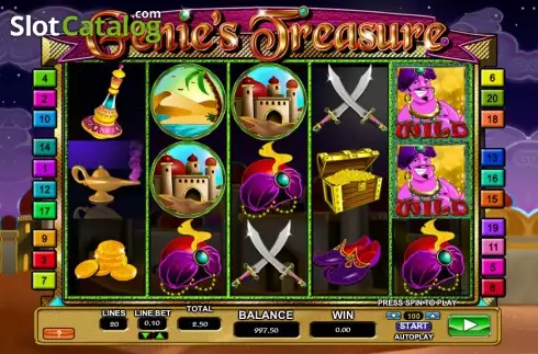 Скрин2. Genie's Treasure (2by2) слот
