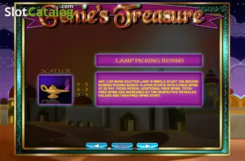 Скрин6. Genie's Treasure (2by2) слот