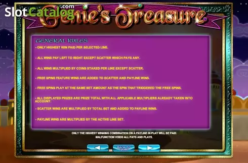 Скрин8. Genie's Treasure (2by2) слот