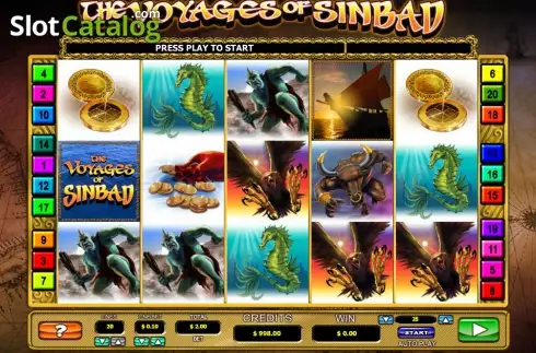 Скрин2. The voyages of Sinbad слот