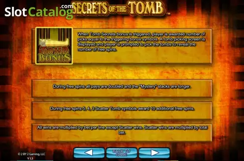 Скрин7. Secrets of the tomb слот