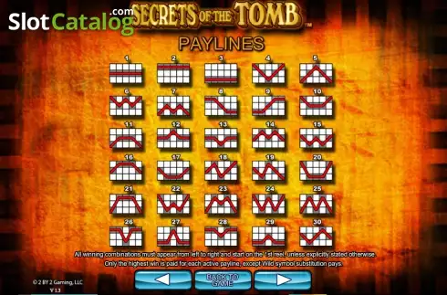 Скрин8. Secrets of the tomb слот
