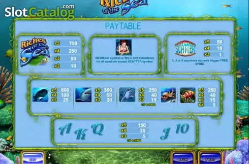 Скрин5. Riches of the Sea слот