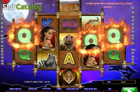 Скрин3. Legends of Africa слот