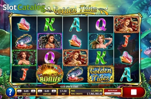 Скрин2. Golden Tides слот