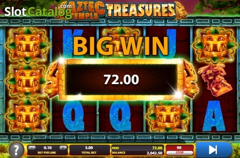 Скрин4. Aztec Temple Treasures слот