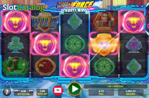 Скрин4. Wild Force Frosty Wins слот