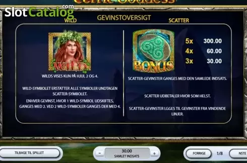 Скрин4. Celtic Goddess слот