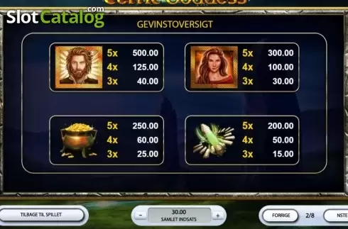 Скрин5. Celtic Goddess слот
