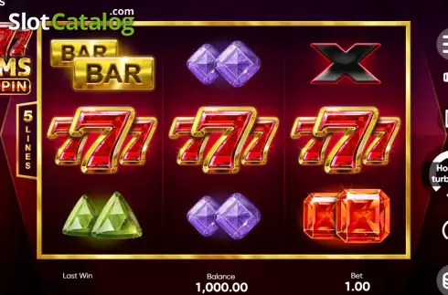 Скрин3. 777 Gems Respin слот