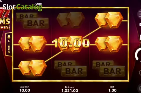 Скрин5. 777 Gems Respin слот