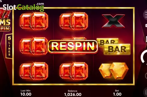 Скрин6. 777 Gems Respin слот