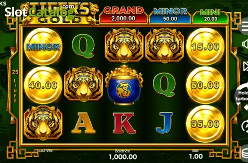 Скрин3. Tiger's Gold Hold and Win слот