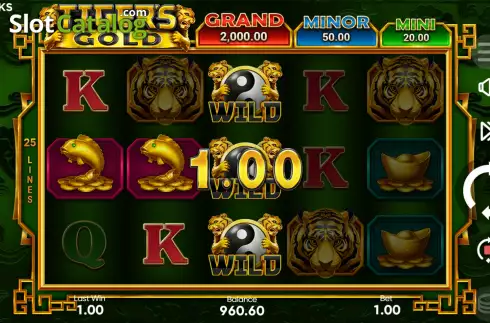 Скрин5. Tiger's Gold Hold and Win слот