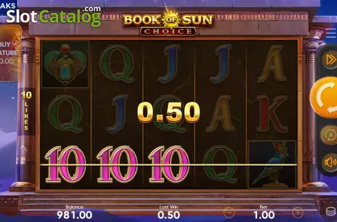 Скрин5. Book of Sun Choice слот