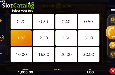 Скрин4. Book of Sun Choice слот