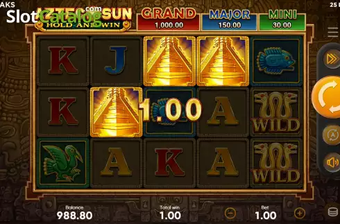 Скрин6. Aztec Sun Hold and Win слот