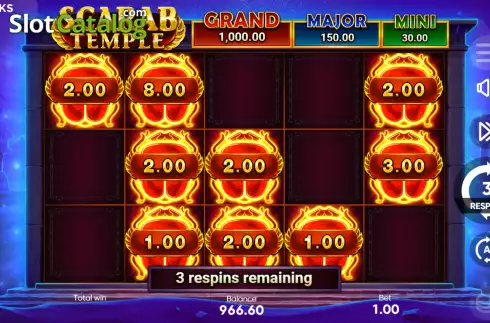 Скрин6. Scarab Temple слот