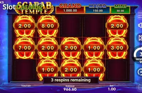 Скрин7. Scarab Temple слот