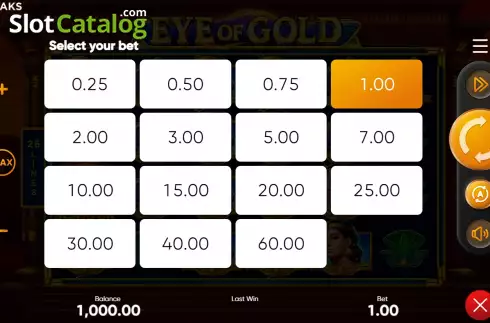 Скрин4. Eye of Gold слот