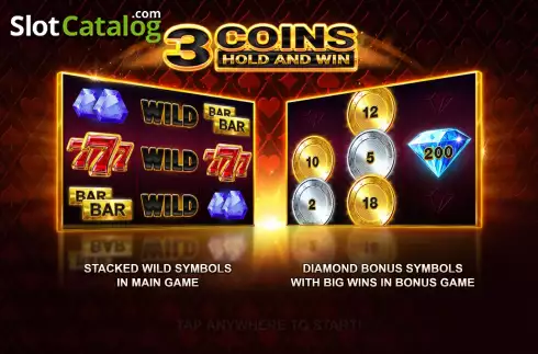 Скрин2. 3 Coins Hold and Win слот