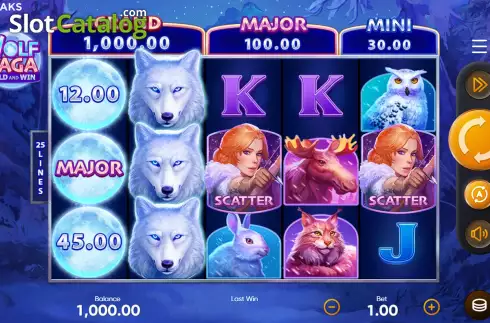 Скрин3. Wolf Saga слот