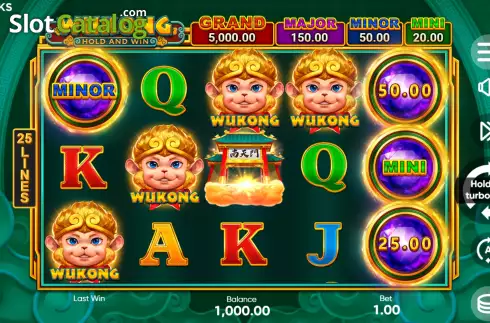 Скрин3. Wukong Hold and Win слот