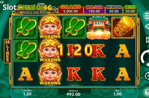 Скрин4. Wukong Hold and Win слот